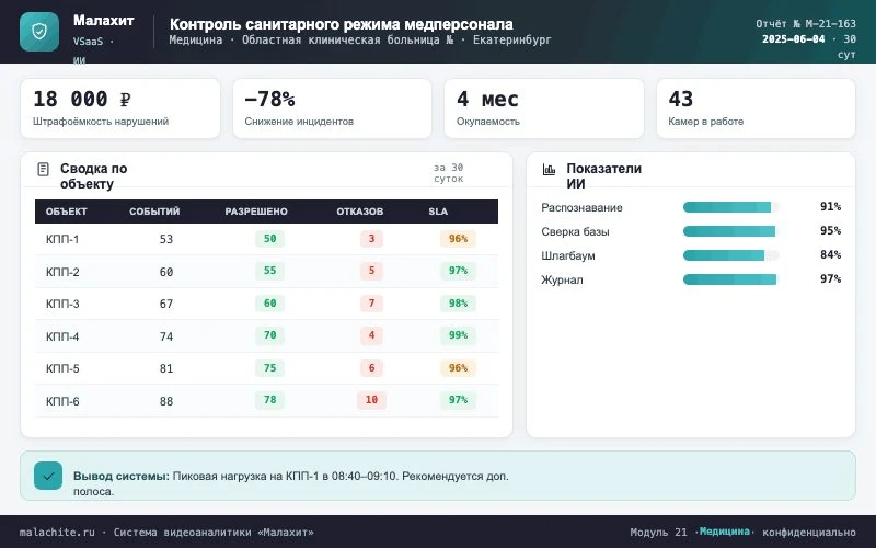 Отчёт за период — Система Малахит